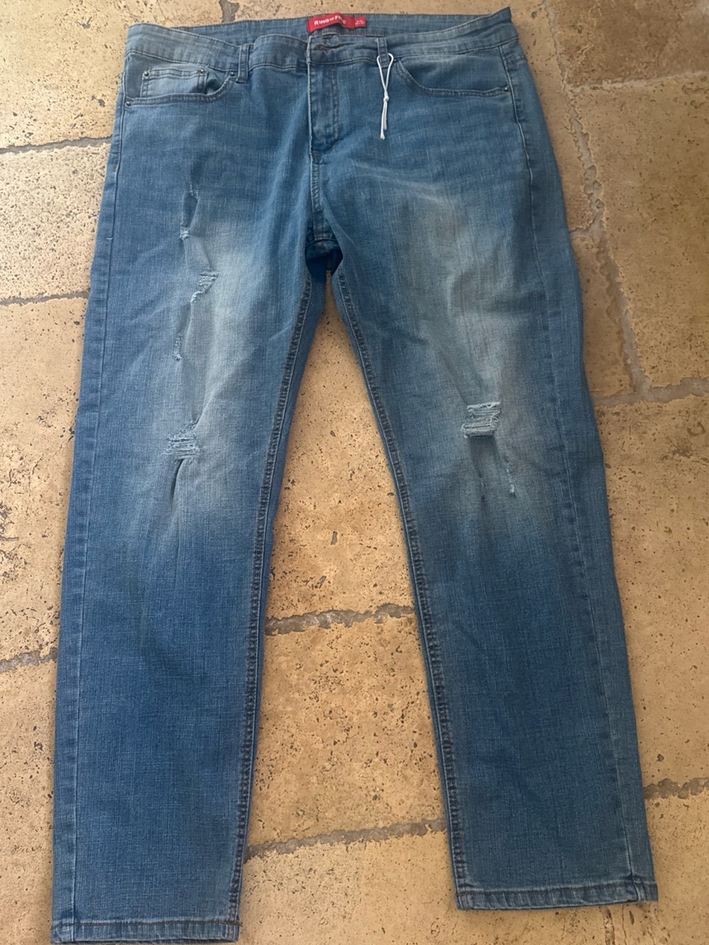 Ring of Fire Slim 36x 30 blue wash jeans